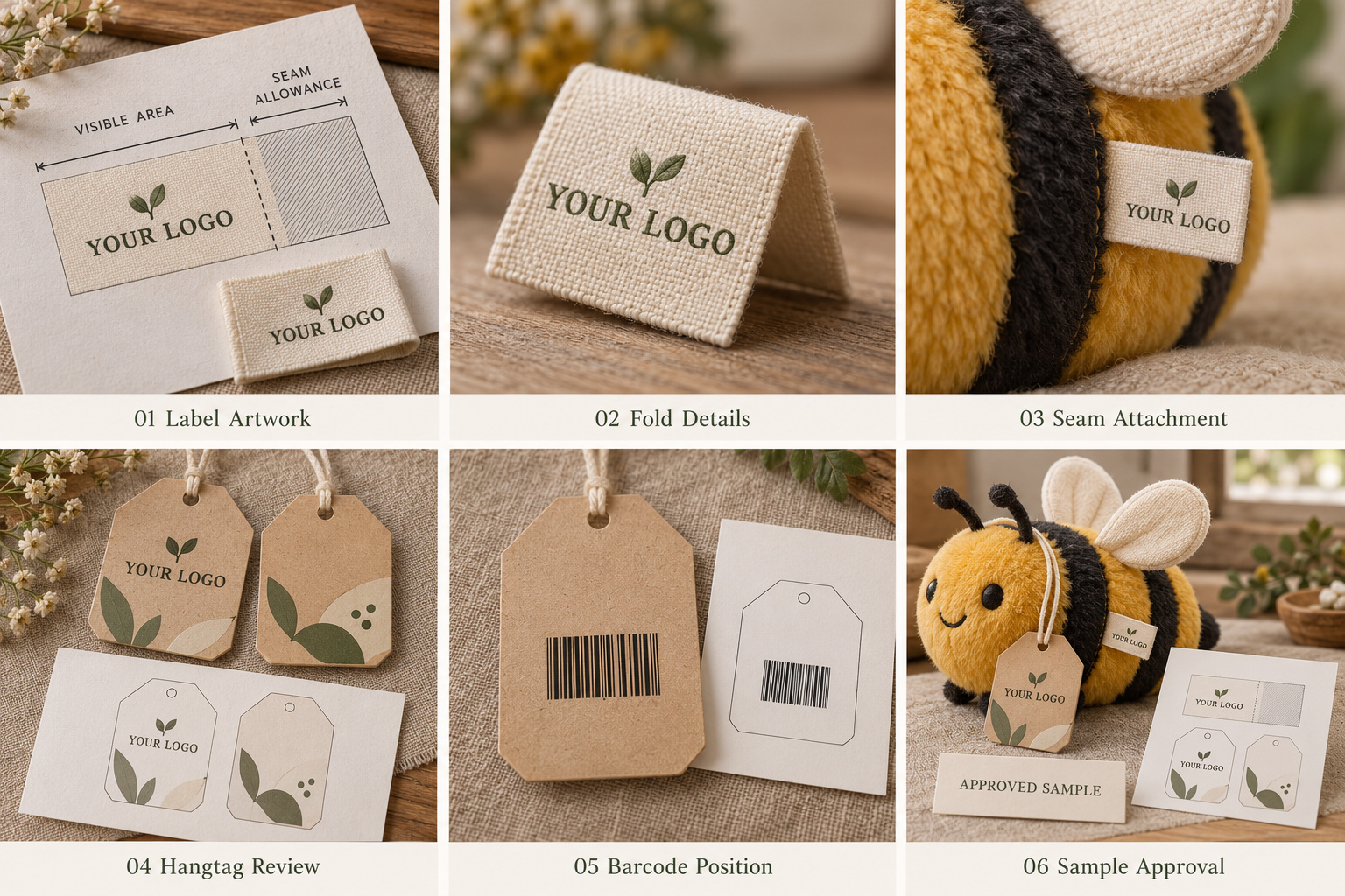 Pet toy label artwork and hangtag approval samples