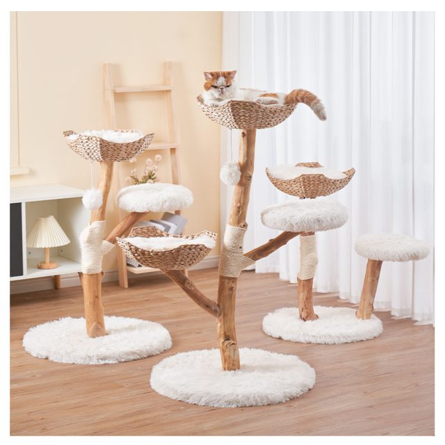 Entertain your cat for hours multi-level cat trees with toys and perches (5) Entertain your cat for hours multi-level cat trees with toys and perches (5)