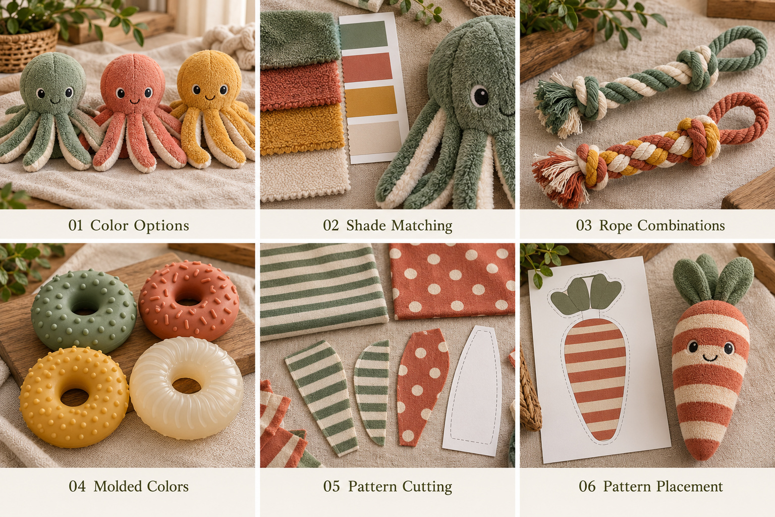 Custom Pet Toy Colors and Patterns for OEM Orders from Pawlenzo
